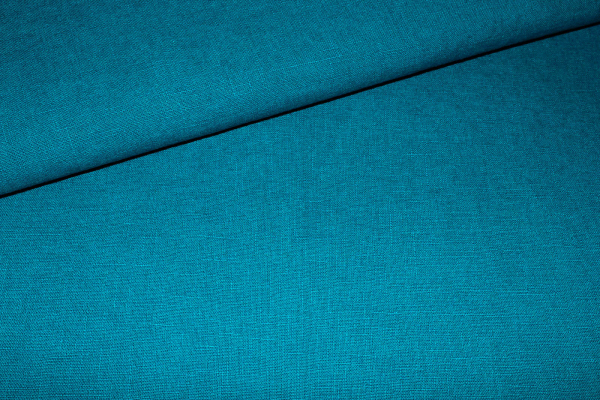 Enzym-washed Leinen petrol (10 cm)